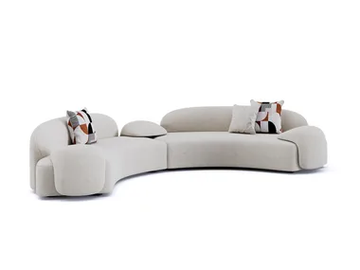 AMA - Curved fabric sofa by Paolo Castelli - view 2